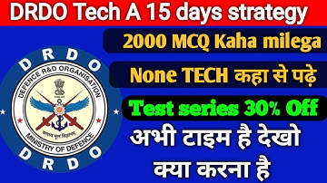 DRDO CEPTAM 10 15 DAYS STRATEGY #drdo