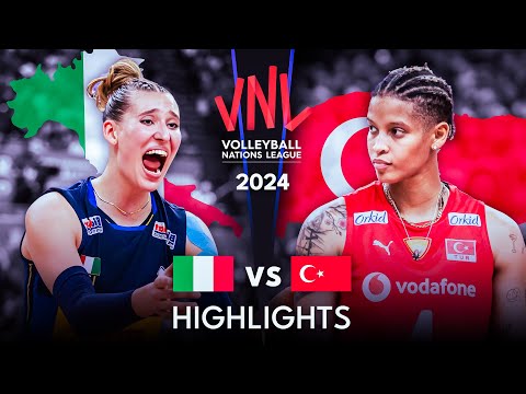 🇮🇹 ITALY vs TURKIYE 🇹🇷 | Highlights | Women's VNL 2024