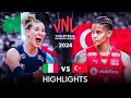  italy vs turkiye   highlights  womens vnl 2024