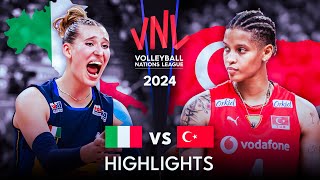 ITALY vs TURKIYE  | Highlights | Women's VNL 2024