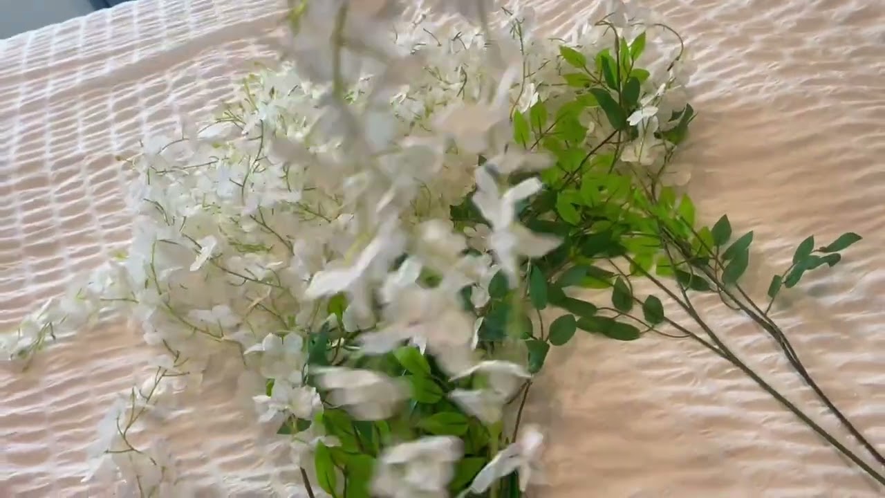 GPARK Wisteria Hanging Artificial Flowers Fake Bushy Silk Vine Garland String Review