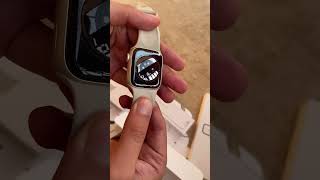 apple watch series 7 41mm quick unboxing ❤️ #starlight #colour