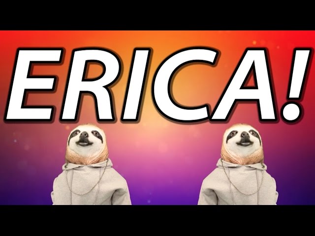 HAPPY BIRTHDAY ERICA! - SLOTH HAPPY BIRTHDAY RAP
