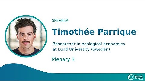 Best of #BeyondGrowth 2023 - Timothée Parrique