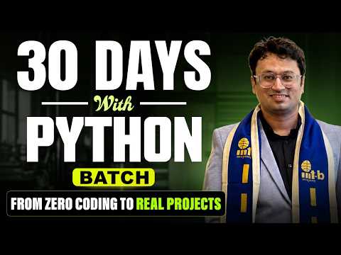 30 Days of Python | From Zero Coding to Real-World Projects| #mhtcet2026 #mhtcet