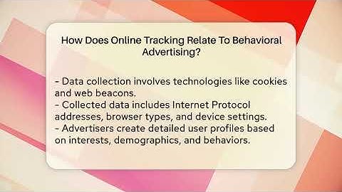How Does Online Tracking Relate To Behavioral Advertising? - Everyday-Networking