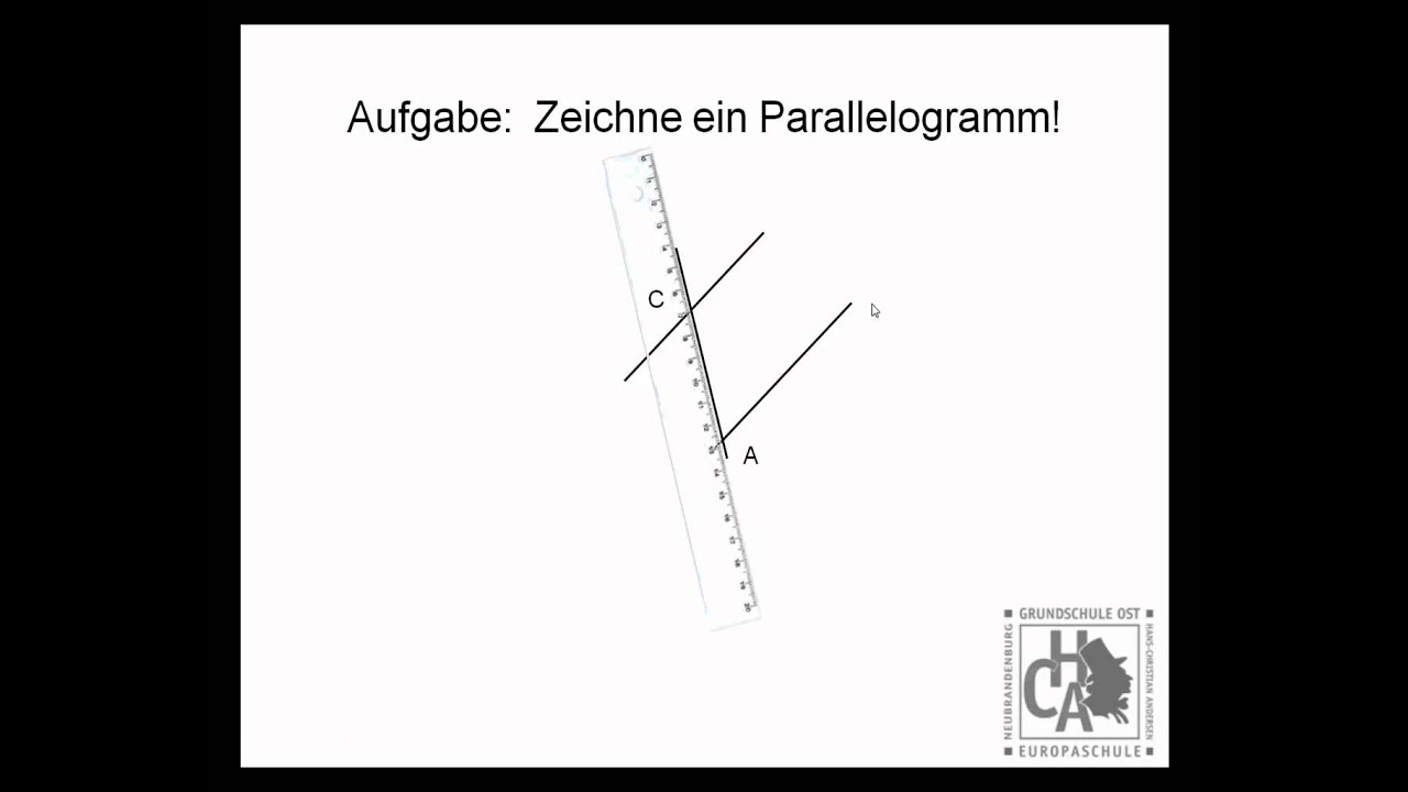 Parallelogramm Mit Geodreieck Zeichnen