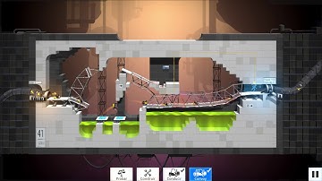 Bridge Constructor: Portal [Level 41] Walkthrough Convoy