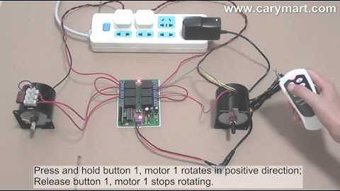 6CH DC RF Remote Controller Controls 2 AC Motors