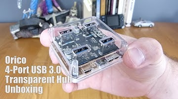 Orico 4-Port USB 3.0 Transparent Hub Unboxing