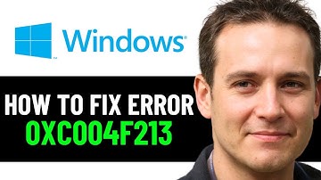 How To Fix Error Code 0xc004f213 in Windows 10/11 (EASY FIX 2025)