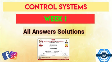 Control Systems | Week 1 Quiz Assignment Answers | NPTEL SWAYAM |