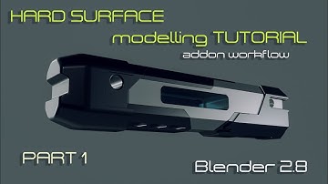 HARD SURFACE modelling TUTORIAL for  Blender 2 8  with addons -  small scifi container PART 1