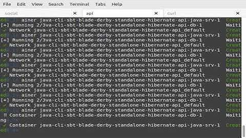 Programming {{ java sbt blade hibernate derby }} standalone api