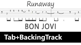 Bon Jovi - Runaway / Guitar Tab+BackingTrack