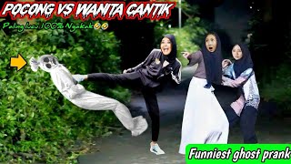 Prank Pocong Vs Wanita Cantik || Auto Nyungsep Paling Lucu Bikin Ngakak🤣🤣
