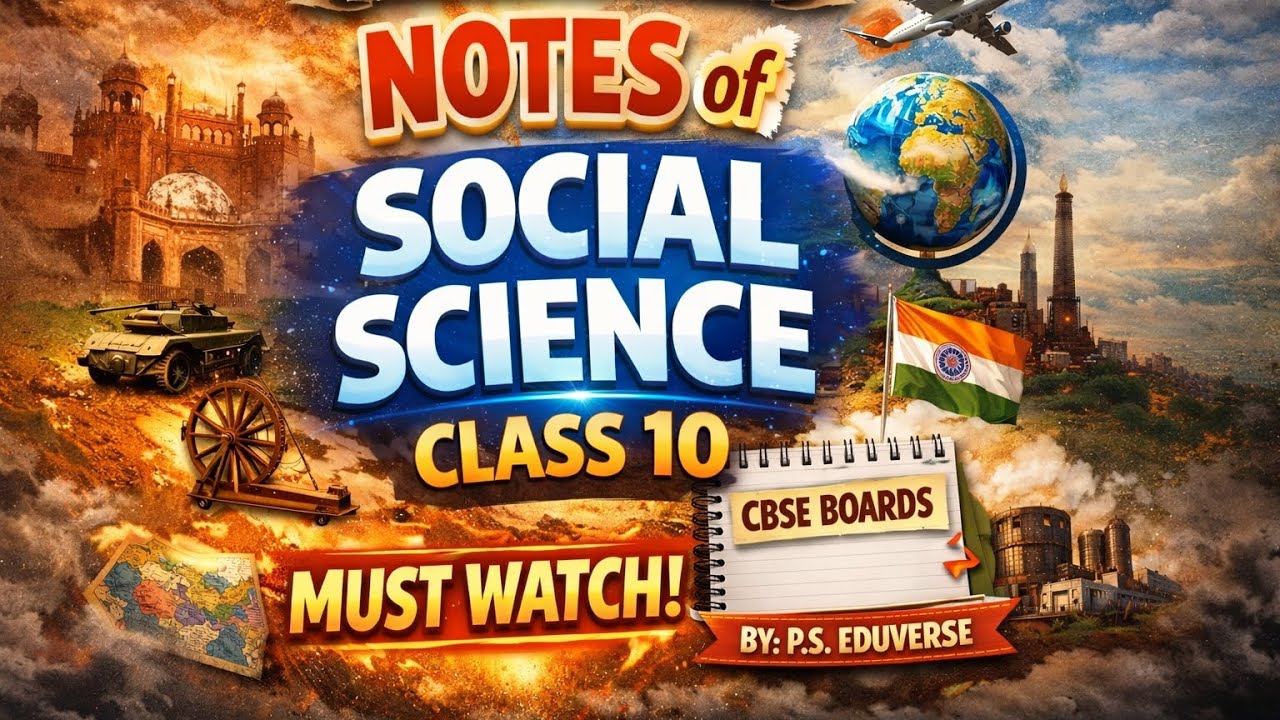 SST Class 10 Chapter-Wise Notes 📚 | Complete Social Science Revision | CBSE Boards 2026