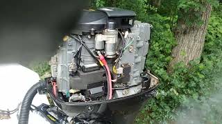 Suzuki DF175 test run after IAC, Lower unit, impeller and oil service