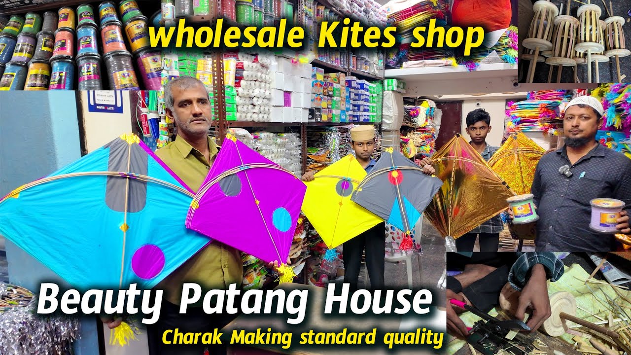 Hyderabad’s Best Kite Market! Beauty Patang House Yakutpura Zafar Road | 2026 Manja & Charak Making