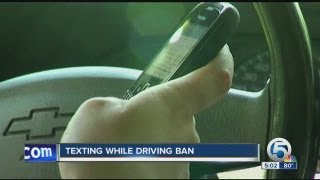 Texting while driving ban