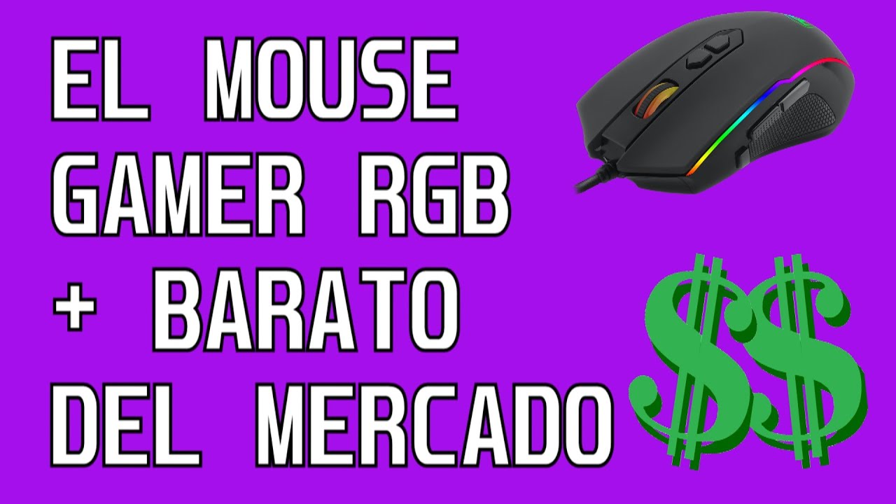 EL MOUSE GAMER CON RGB MÁS BARATO CALIDAD PRECIO 2020
