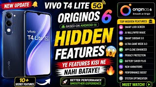 Vivo T4Lite 5G OriginOS 6 Hidden Features & android 16 New Secret Features Revealed | #youtubesearch