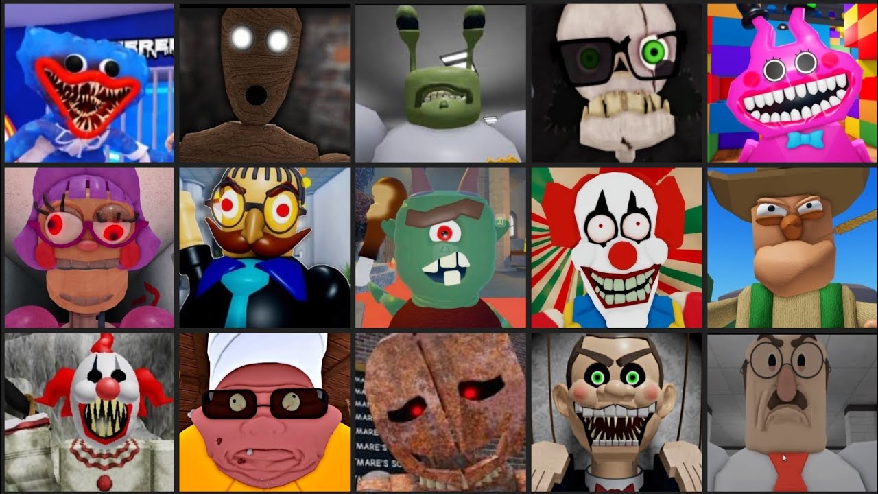 HUGGY WUGGY PRISON RUN,RUN FROM MR FUNNY,MR RANDY ROBLOX JUMPSCARE