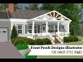 Front Porch Designs Illustrator for a Ranch Style Home Front Porch Designs Illustrator for a Ranch Style Home