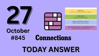 Details Connections NYT Hints Today – Tuesday, October 27, 2026  Connections Puzzle Answers News