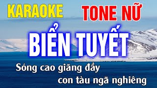 Biển Tuyết Karaoke Tone Nữ Nhạc Sống - Phối Hay Dễ Hát - Karaoke Thế Khang