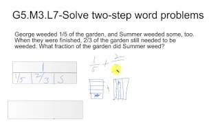 G5.M3.L7- Two-step problems w/fractions