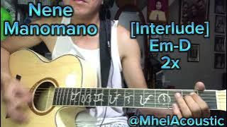Nene - Manomano (Guitar Acoustic Tutorial)-Chords And Lyrics