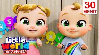 Lagu ABC Bersama Nico dan Nina | Little World Bahasa Indonesia | Kartun dan Lagu Anak