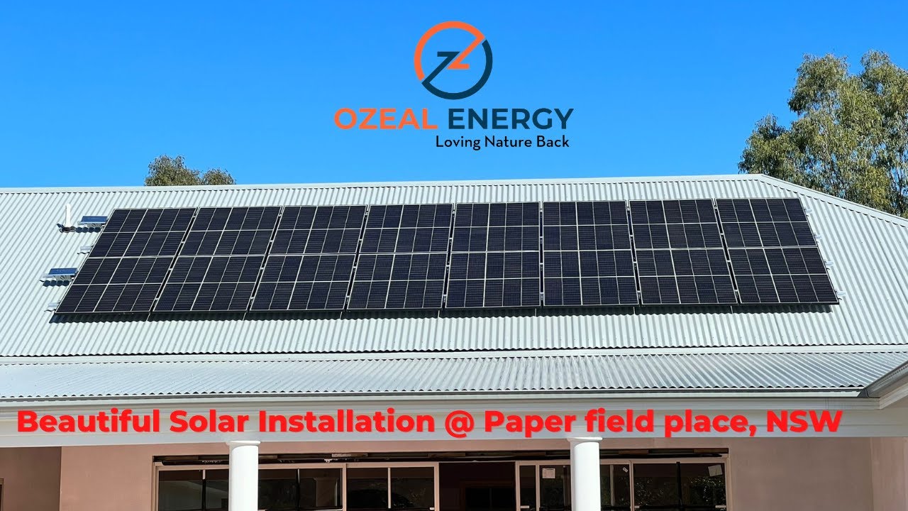 Solar Installation at @ Paperfield Place, Glassmere, NSW