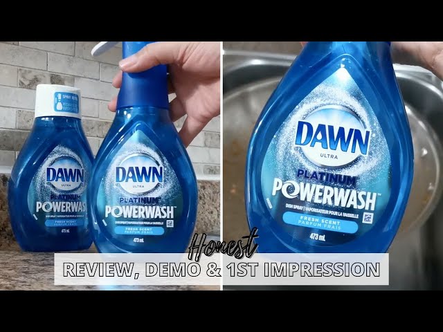 DAWN POWERWASH DISH SPRAY REVIEW  DEMO & FIRST IMPRESSION 