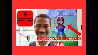 MARIO DOES AN IMPRESSION OF ME! NINTENDO NY & H&M NY STORE [NY DAY 3]