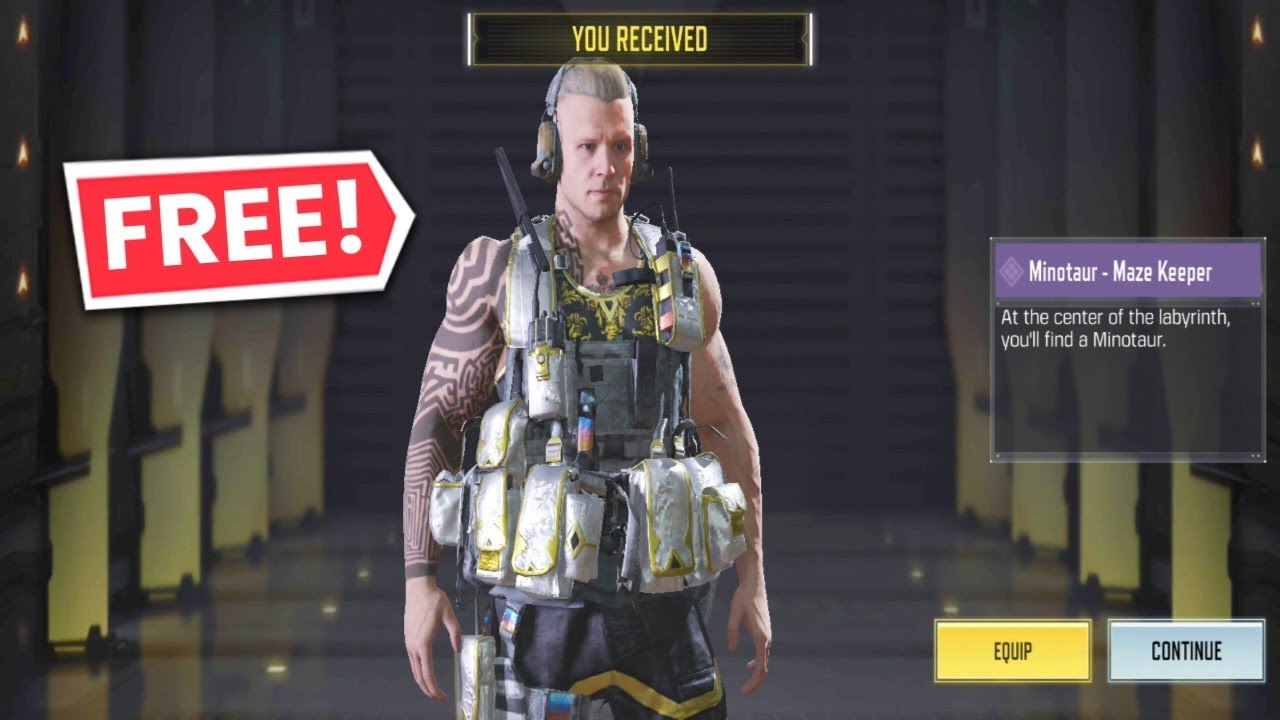 HOW TO GET FREE MINOTAUR - MAZE KEEPER IN COD MOBILE