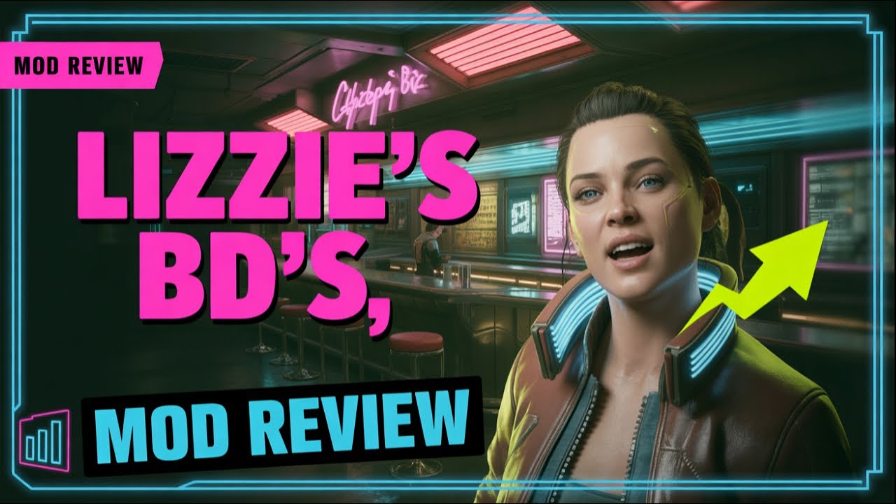 Cyberpunk 2077 — бар Лиззи полностью переработан — обзор нового мода Braindances