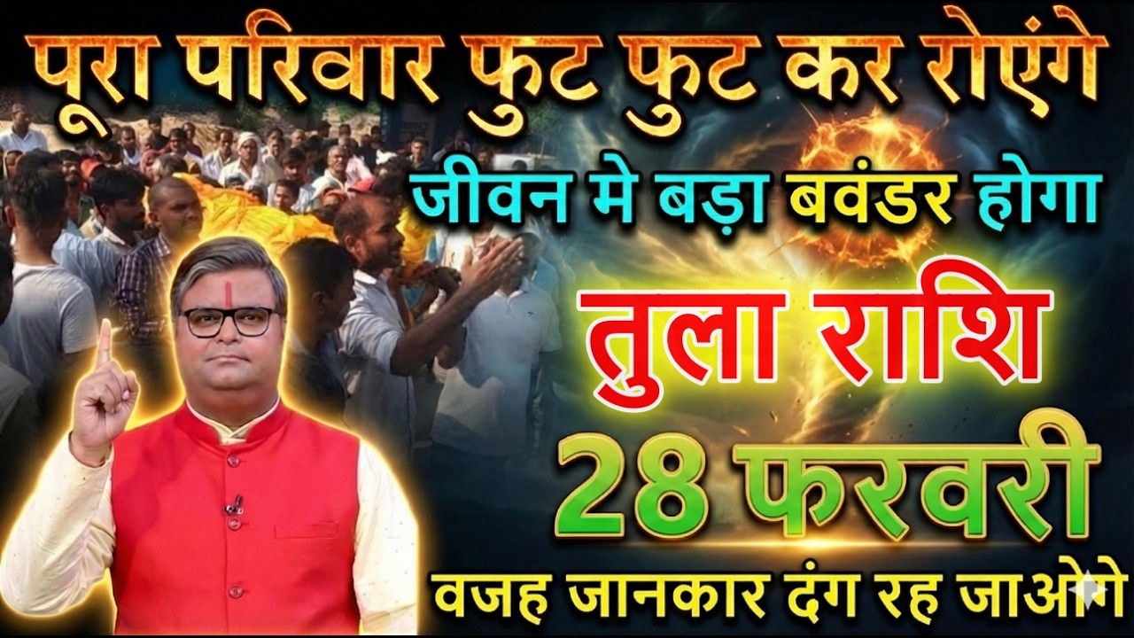 तुला राशि वाले 28 फरवरी 2026 परिवार फुट फुट कर रोएंगे जीवन मे बड़ा बवंडर होगा@tulabharti
