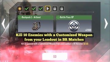 How to Kill 10 Enemies with a Customized Weaponfrom your Loadout in BR Matches | COD Mobile Events