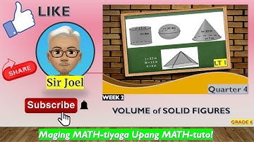 Volume of Solid Figures LT 1 ||  [ Tagalog English ]