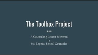 TK-4th grade- Toolbox #6: Personal Space Tool