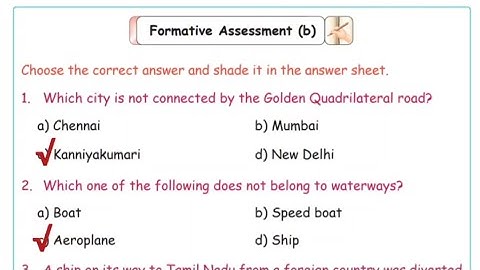 4th std social work book answers  term 2 formative assessment b
