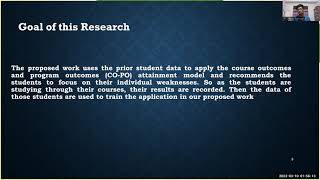 Course Outcomes and Program Outcomes Evaluation with the Recommendation System for the Students