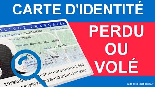Carte d'identité perdue ou volée : que faire ?