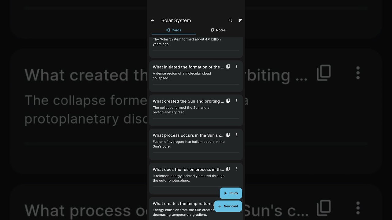 How to generate flashcards from text in byHeart app 