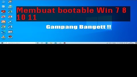Membuat bootable flashdisk Windows 7 8 10 11 menggunakan Rufus
