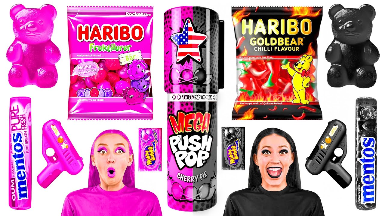 Défi Gourmand Rose ou Noir | Hacks de Cuisine Étonnantes par Fun Tun