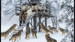 90 Year Old Woman Battles Wolves to Save 1,000 Snow Sheep in Yakutia