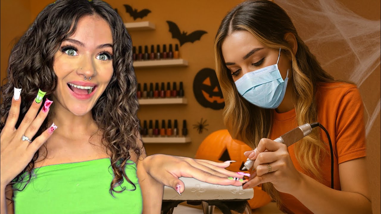 Get My Halloween Nails Done With Me!!